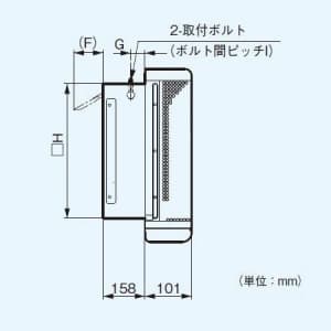 パナソニック インテリア形有圧換気扇 低騒音形・厨房用 ステンレスメッシュフィルタータイプ  FY-25LSX 画像2