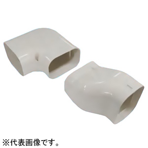 因幡電工 スリムダクトSD 配管化粧カバー 右ひねりタイプ 一般用 100サイズ アイボリー SNA-100-I