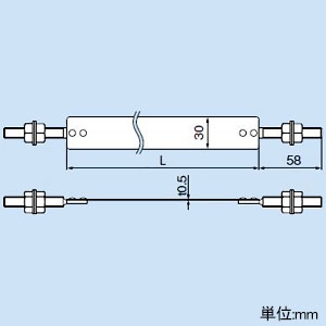 因幡電工 ダクト固定バンド PD-140用 配管化粧カバー ビル設備用 《スリムダクトPD》  PDU-140-I 画像3
