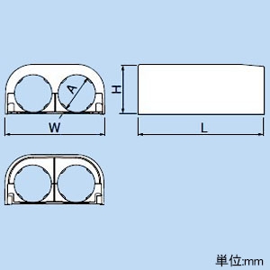 因幡電工 ソケットカバー 対応ダクトTJD-20 使用可能さや管呼び径28 《リフォームダクトJD ツインタイプ》  TJSC-20 画像3