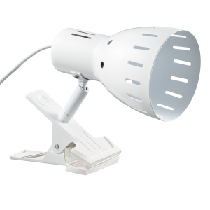 YAZAWA(ヤザワ) E26クリップライト ホワイト 電球別売60Wまで CLX60X03WH