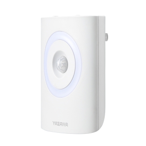 YAZAWA(ヤザワ) 常夜灯機能付き人感明暗センサーライト NASWL79WH