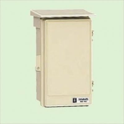(N)未来工業 【生産終了】ウオルボックス プラスチック製防雨スイッチボックス 《タテ型》 屋根付 ベージュ WB-1AJ