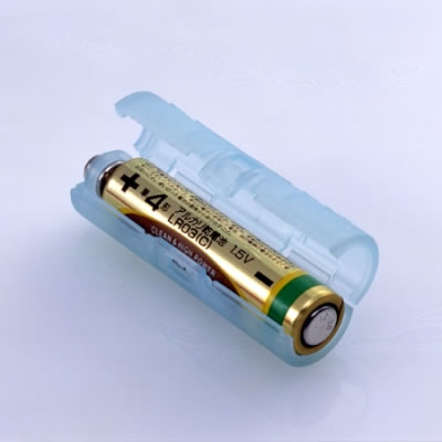 旭電機化成 単4が単3になる電池アダプター ブルー(1袋2個入)  ADC430BL 画像2