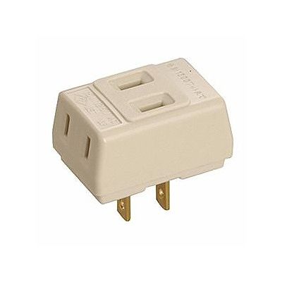 (N)明工社 【生産完了】15A トリプルタップ 乳白 15A 125V MR2965W1