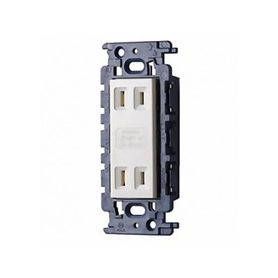 (N)明工社 MLダブルコンセント カセット 15A 125V ML1226-C