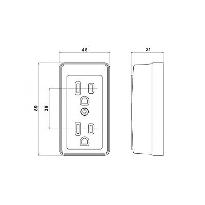 明工社 【数量限定特価】接地ダブルコンセント 15A 125V  ME2746W 画像2