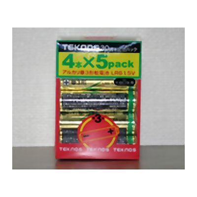 TEKNOS(テクノス) 【メーカー在庫限りケース購入特別価格】アルカリ乾電池単3形 1箱(20個シュリンク×40) TLR620S-40