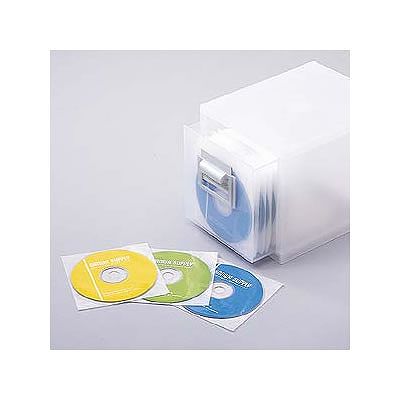 サンワサプライ DVD・CD用不織布ケース(1枚収納・100枚セット)  FCD-F100 画像2