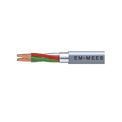 富士電線 エコ電線(マイクロホン用耐燃性ポリエチレンコード) 2心 0.75m  100m巻き 灰色 EM-MEES0.75×2C×100m