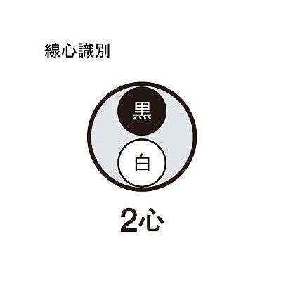 富士電線 ビニルキャブタイヤケーブル 8.0m  2心 100m巻  VCT8.0SQ×2C×100m 画像2