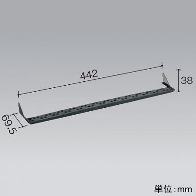 パナソニック モジュラ型パッチパネル110タイプ用ケーブルサポートバー ブラック  NR21901 画像2