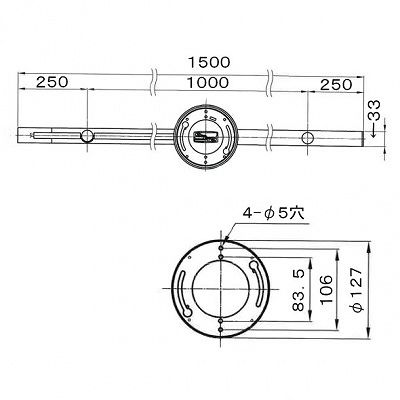 ホタルクス(NEC) ダクトレール レール長1500mm ブラック  SD-1502L6A-K 画像2