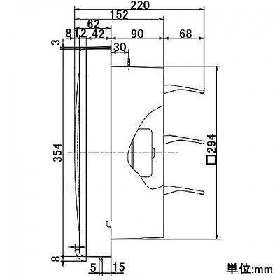 高須産業 台所用・一般用換気扇 フィルタータイプ 25cm 連動式シャッター  FFB-250 画像3
