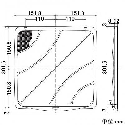 高須産業 20cm換気扇(FFB-200)用取替えフィルター 3枚入  FB-200 画像2