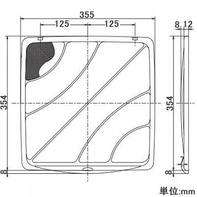 高須産業 25cm換気扇(FFB-250)用取替えフィルター 3枚入  FB-250 画像2