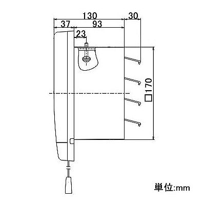 高須産業 台所用・一般用換気扇 スタンダードタイプ 15cm 連動式シャッター 4枚羽  FTD-150 画像3