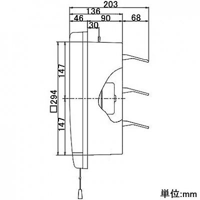 高須産業 台所用・一般用換気扇 スタンダードタイプ 25cm 連動式シャッター  FTD-250 画像3