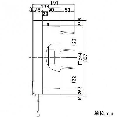 高須産業 台所用・一般用換気扇 スタンダードタイプ 20cm 連動式シャッター  FT-200 画像3