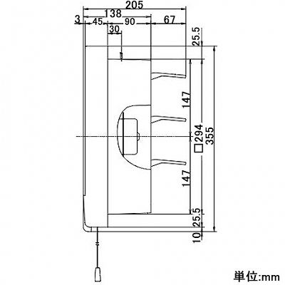 高須産業 台所用・一般用換気扇 スタンダードタイプ 25cm 連動式シャッター  FT-250 画像3