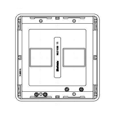 明工社 MLエレガントプレート 2個用(1+1)  MLE1022-11 画像2