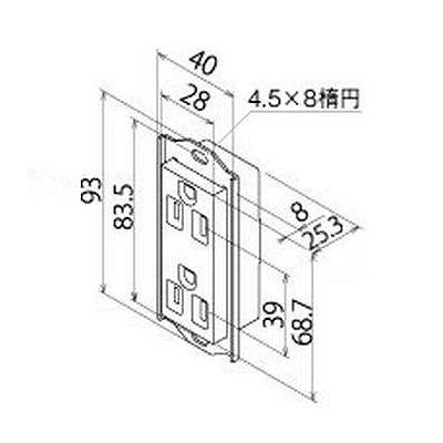 明工社 【数量限定特価】UL・CSA 輸出機器用 ML接地ダブルコンセント 15A 125V  ME8598 画像2