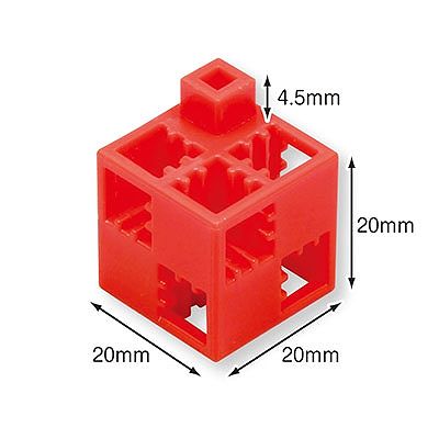 アーテック Artecブロック 基本四角 赤 24ピース  77735 画像2