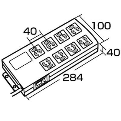 サンワサプライ 抜け止めタップ  TAP-3803N 画像2