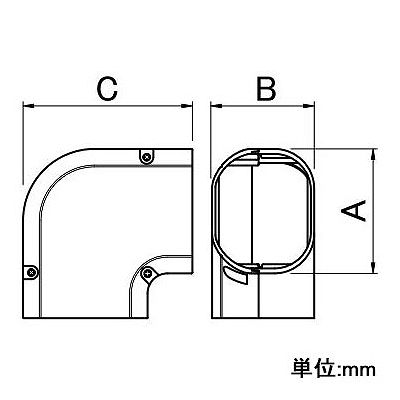 関東器材 【まとめ買い10個セット】屋外用化粧カバー コーナー平面用 70タイプ ブラウン  KCN-70BR-10SET 画像2