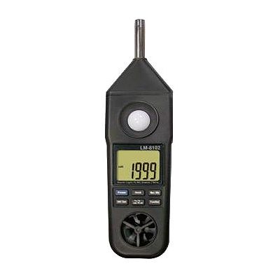 マザーツール マルチ環境測定器 騒音・照度・風速・温度・湿度測定 MAX・MINホールド機能付 LM-8102