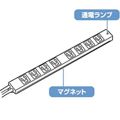 サンワサプライ 抜け止めタップ  TAP-MG3811N 画像3