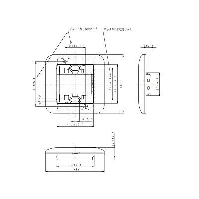 パナソニック ミニプレート 取付枠付 ラウンド ベージュ  WTC7071F 画像2
