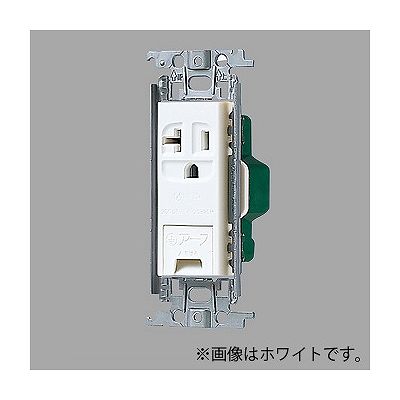 パナソニック 15A・20A兼用埋込アースターミナル付接地コンセント 金属取付枠付 20A 125V ベージュ WTF19313FK