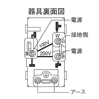 パナソニック ワイドモジュールコンセント 100V・200V併用埋込接地コンセント 15A・20A兼用 単相3線分岐用 20A 250V ベージュ  WTN1923FK 画像3