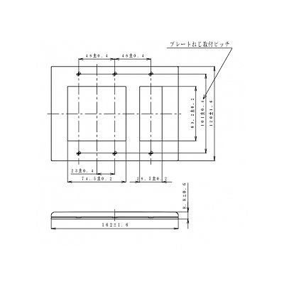 パナソニック コンセントプレート 3連用 2連接穴+3コ用 スクエア ホワイト  WTF8503W 画像2