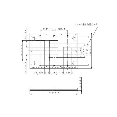 パナソニック 簡易耐火用コンセントプレート 6コ(3コ+2コ+1コ)用 スクエア ベージュ  WTF8786F 画像2