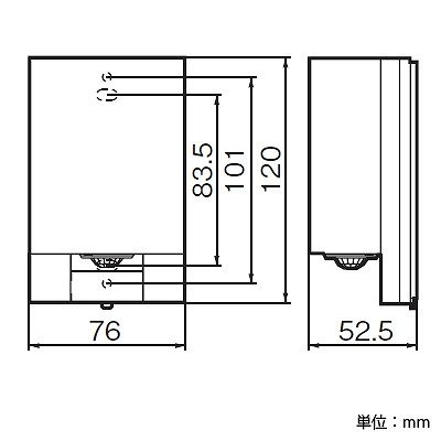 パナソニック かってにスイッチ 屋側壁取付 熱線センサ付自動スイッチ 親器 防雨形 LED対応 3A 100V シャンパンブロンズ  WTK34314Q 画像2