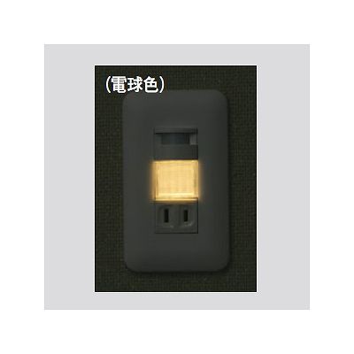 パナソニック 埋込熱線センサ付ナイトライト LED:電球色 0.6W コンセント付 15A 125V ホワイト  WTF4065W 画像3