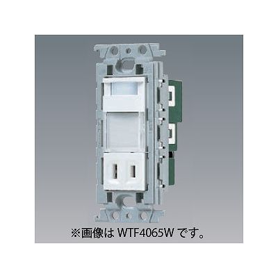 パナソニック 埋込熱線センサ付ナイトライト LED:電球色 0.6W コンセント付 15A 125V ベージュ WTF4065F