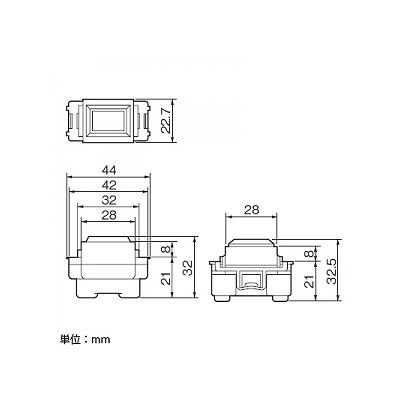 パナソニック フルカラー 埋込電圧検知型パイロットランプ 0.15W 100V 赤  WN3031RK 画像2