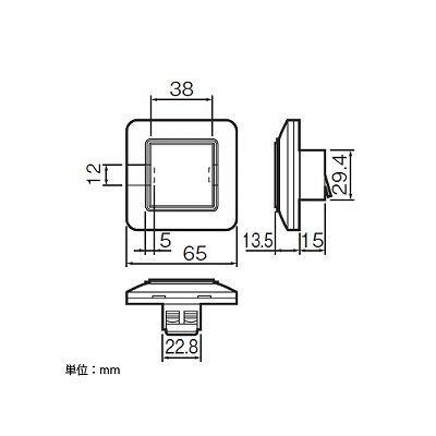 パナソニック フルカラー ホテル用ミニ押釦B  WNH5431WK 画像2