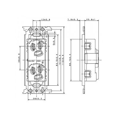 パナソニック フルカラー 埋込抜け止め接地ダブルコンセント 取付枠付 15A 125V  WN1162 画像3