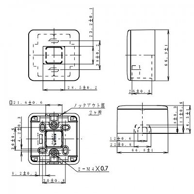 パナソニック フルカラー モダン薄型露出増設ミニボックス ミルキーホワイト  WV9011W 画像3