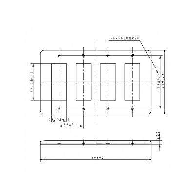 パナソニック フルカラー モダンプレート 12コ用 ダークベージュ  WN6012Y 画像3