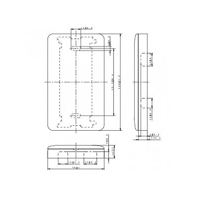 パナソニック フルカラー モダン腰高カバープレート 1連用 厚さ16mm 取付枠付 ダークベージュ  WN8061Y 画像4