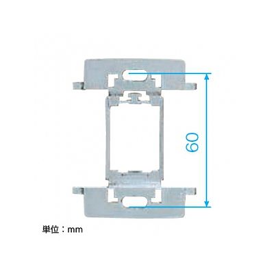 パナソニック フルカラー ホテル用プレート専用取付枠 ミニタテプレート1コ用  WNH3911 画像2