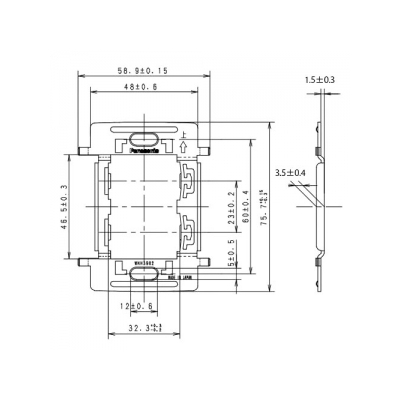 パナソニック フルカラー ホテル用プレート専用取付枠 ミニプレート2コ用  WNH3902 画像3