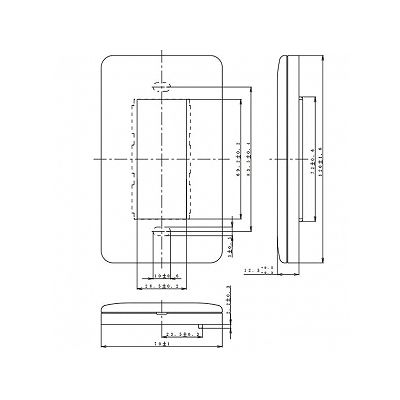 パナソニック フルカラー 腰高ワンタッチモダンプレート 3コ用 ミルキーホワイト  WN6203WK 画像3