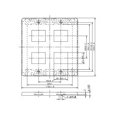 パナソニック フルカラー 新金属標準プレート2型 4コ用  WN6504K 画像3