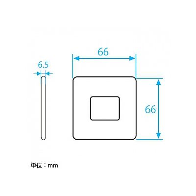 パナソニック フルカラー 新金属ミニプレート2型  WN6571K 画像2